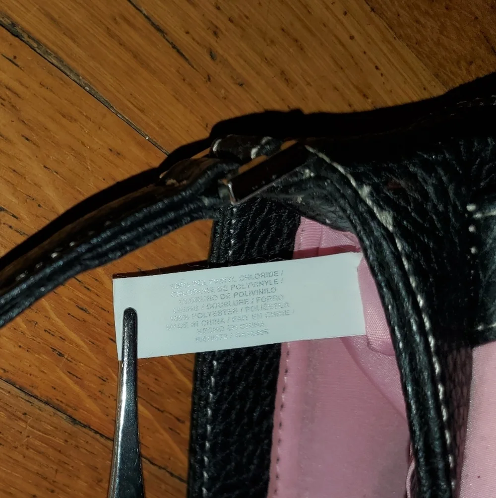 Liz Claiborne Red and Black Shoulder Bag